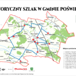 mapa gminy poświętne