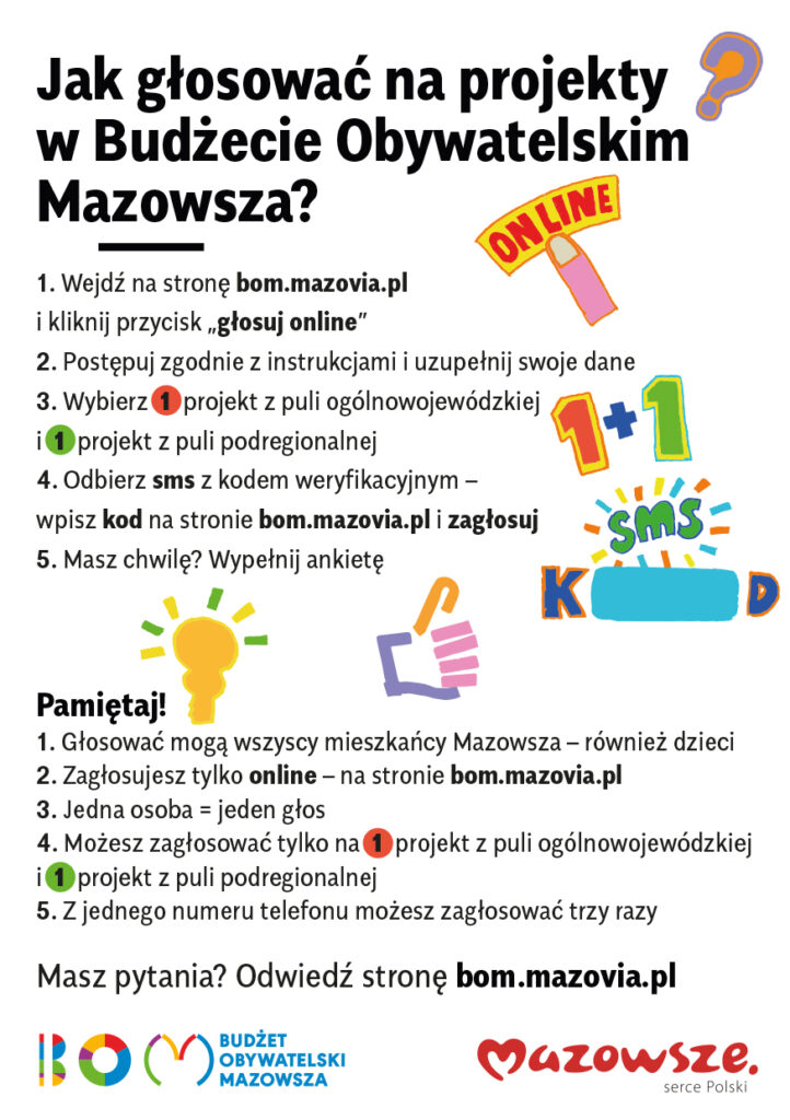 6 edycji Budżetu Obywatelskiego Mazowsza