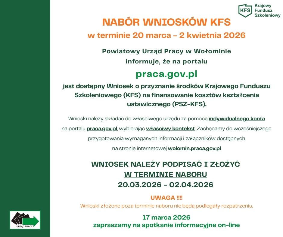 Nabór wniosków KFS