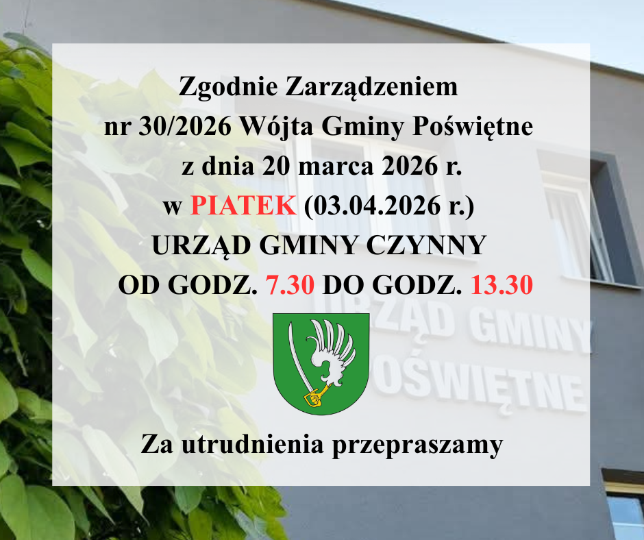 Godziny pracy urzędu gminy