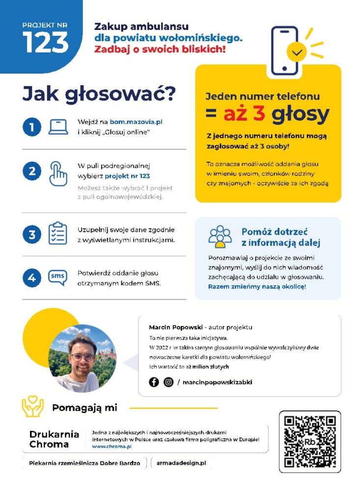 BUDŻET OBYWATELSKI MAZOWSZA - Zakup ambulansu dla powiatu wołomińskiego